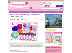 Win 1 of 9 bundles of Stamps by Chloe and crafting goodies