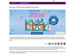 Win £100 to spend in Asda