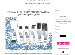 Win £102 of KMS MOISTREPAIR hair goodies
