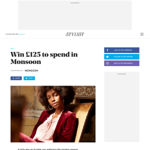 Win £125 to spend in Monsoon