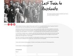 Win 2 Tickets for Last Train to Auschwitz at Epstein Theatre in Liverpool