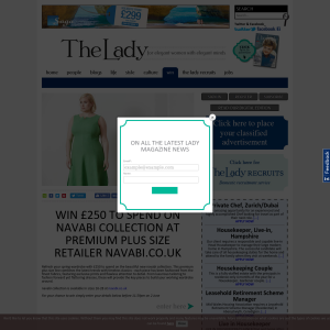 Win £250 to spend on Navabi collection at premium plus size retailer Navabi.co.uk