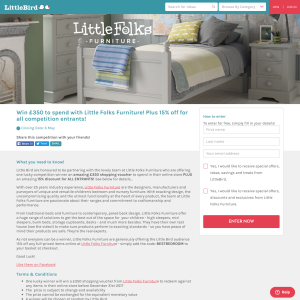 Win £350 to spend with Little Folks Furniture