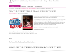 Win 4 tickets to see The Comedy About A Bank Robbery