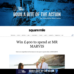 Win £400 to spend at MR MARVIS