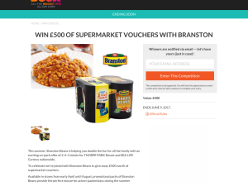 Win £500 of supermarket vouchers with Branston