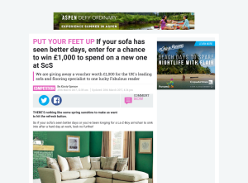 Win a £1,000 ScS Sofa voucher