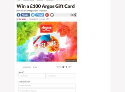 Win a £100 Argos Gift Card
