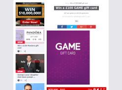 Win a £100 GAME Gift Card