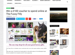 Win a £100 voucher to spend online at The Fussy Filly