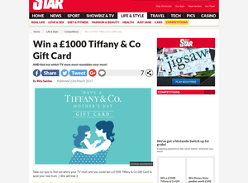 Win a £1000 Tiffany & Co Gift Card