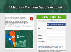 Win a 12 Month Spotify Premium Account