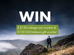 Win a £150 Cottages Voucher and Outdoors Gift Voucher
