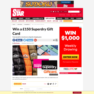 Win a £150 Superdry Gift Card