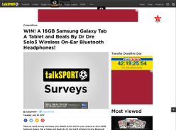 Win A 16Gb Samsung Galaxy Tab A Tablet And Beats By Dr Dre Solo3 Headphones