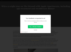 Win a 2-night stay on The Strand with Apple Apartments inc dinner