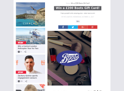 Win a £200 Boots Gift Card