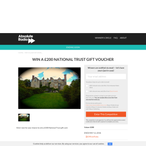 Win a £200 National Trust gift voucher
