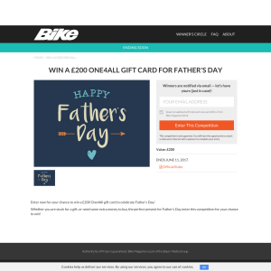 Win a £200 One4All gift card for Father's Day