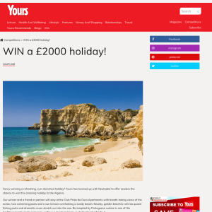 Win a £2000 holiday