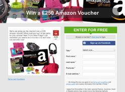 Win a £250 Amazon voucher