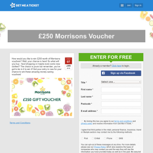 Win a £250 Morrisons voucher