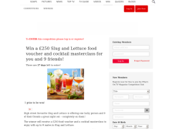 Win a £250 Slug and Lettuce food voucher and cocktail masterclass for you and 9 friends