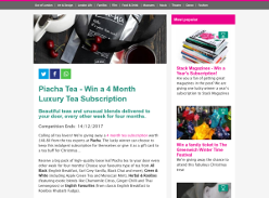 Win a 4 Month Luxury Piacha Tea Subscription