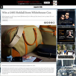 Win a £405 Holdall from Whitehouse Cox