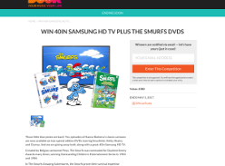 Win a 40in Samsung HD TV plus The Smurfs DVDs