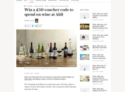 Win a £50 voucher code to spend on wine at Aldi