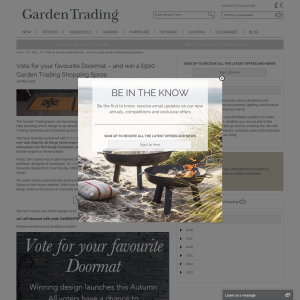 Win a £500 Garden Trading Shopping Spree