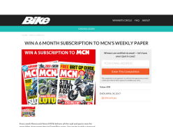 Win a 6 month subscription to MCN's weekly paper