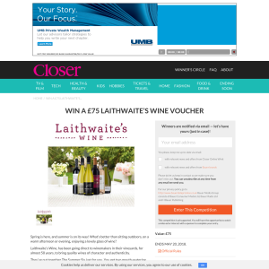 Win a £75 Laithwaite's Wine Voucher