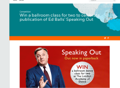 Win a ballroom class for two