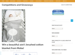 Win a beautiful 100% brushed cotton blanket from Moba