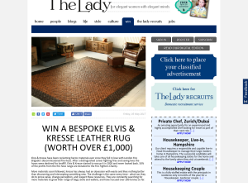 Win a Bespoke Elvis & Kresse Leather Rug