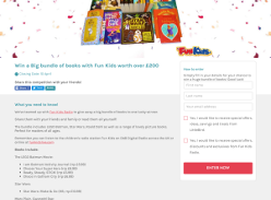 Win a Big bundle of books with Fun Kids worth over £200