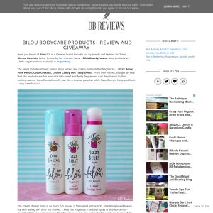 Win a Bilou Body Care Products