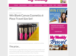 Win a Blank Canvas Cosmetics 6 Piece Travel Size Set
