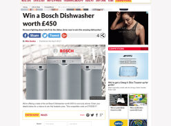 Win a Bosch Dishwasher worth £450
