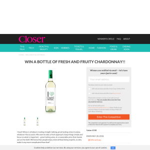 Win A Bottle Of Fresh And Fruity Chardonnay
