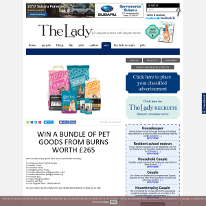 Win a bundle of pet goods from Burns worth £265