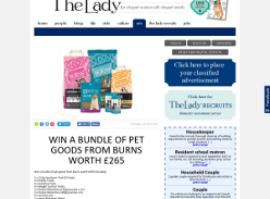 Win a bundle of pet goods from Burns worth £265