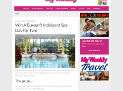 Win a Buyagift Indulgent Spa Day for Two