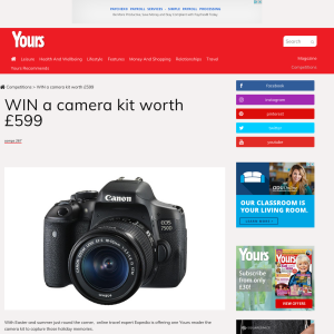 Win a camera kit worth £599