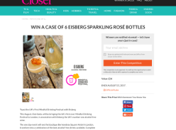 Win a case of 6 Eisberg Sparkling Rosé bottles