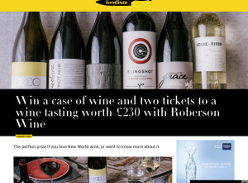 Win a case of wine and two tickets to a wine tasting worth £230 with Roberson Wine