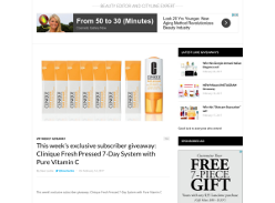 Win a Clinique Fresh Pressed 7-Day System