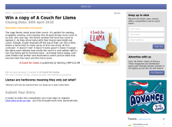 Win a copy of A Couch for Llama